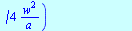`+`(`/`(`*`(`/`(1, 2), `*`(`^`(`/`(`*`(Pi), `*`(a)), `/`(1, 2)), `*`(`+`(cos(`+`(`/`(`*`(`/`(1, 4), `*`(`^`(w, 2))), `*`(a)))), sin(`+`(`/`(`*`(`/`(1, 4), `*`(`^`(w, 2))), `*`(a)))))))), `*`(`^`(Pi, `...